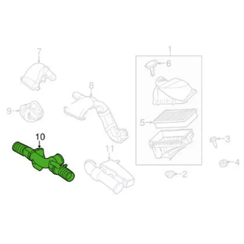 

AEF2-Engine Coolant Air Intake Tube Hose C2D17107 C2Z17820 For JAGUAR XJ 2010- XF 2009-2015 3.0L
