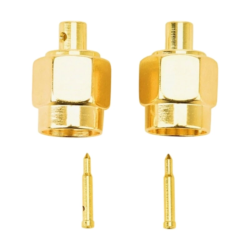 

Q5WD 50Pcs Semi-Rigid Cable RF Connectors for RG402/RG141 Solder Mount Connectors