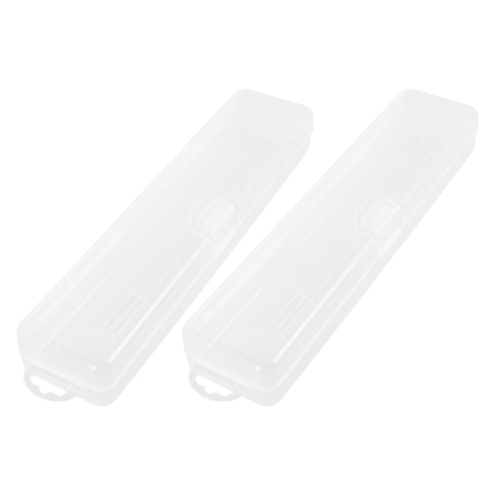 Custodia da viaggio portatile per pennelli da trucco da 2 pezzi con coperchio per matite per sopracciglia Porta pennelli per trucco portatile