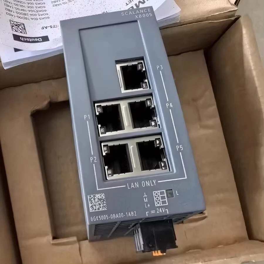 

6GK5005-0BA00-1AB2 SCALANCE XB005 Unmanned Switch Module PLC 6GK50050BA001AB2 With 5 10/100 Mbit/s Interfaces And RJ45