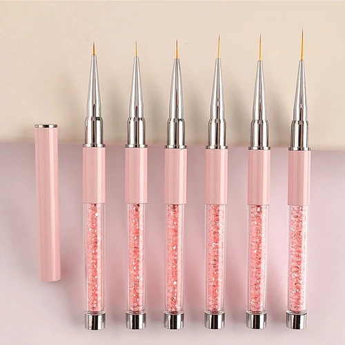Línea de pincel para decoración de uñas, herramientas de manicura, líneas, rayas, pintura de flores, delineador de dibujo, pincel para uñas