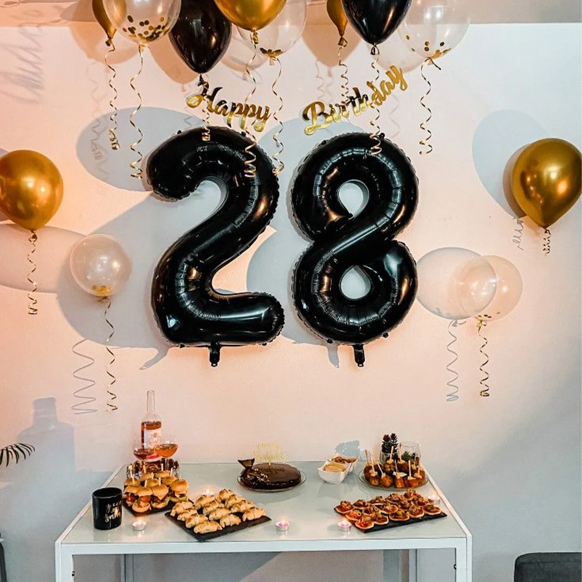 Giant Size 40inch Black Number Balloon 0-9 Large Number Helium Foil Balloons Baby Shower Birthday Party Wedding Party Balony images - 6