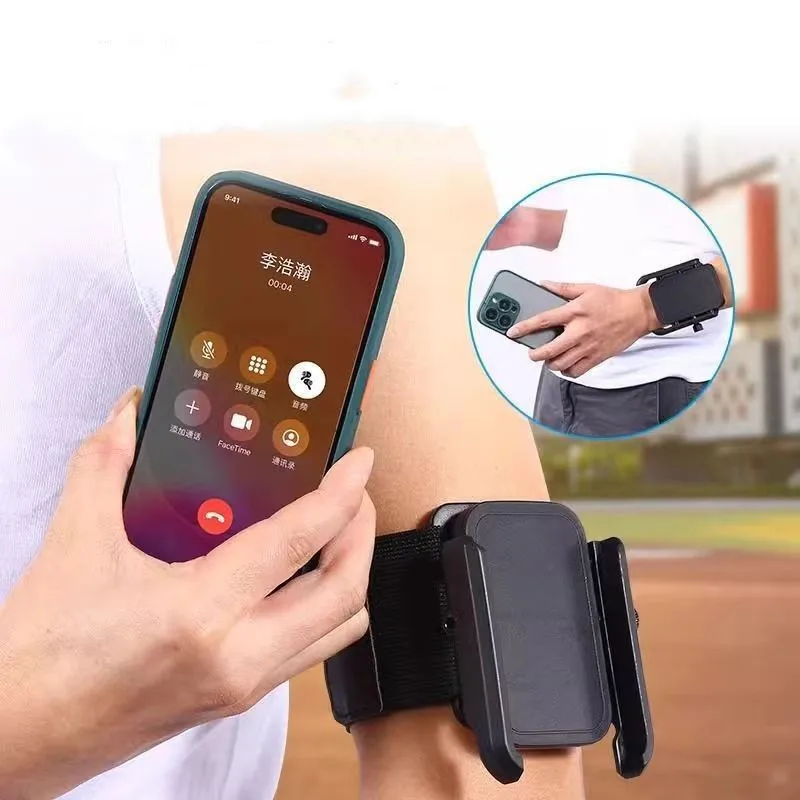 

360° Rotatable Running Phone Armband Cell Phone Wrist Holder Anti Slip Portable Sport Phone Mount Stand For iPhone Samsung Xiaom