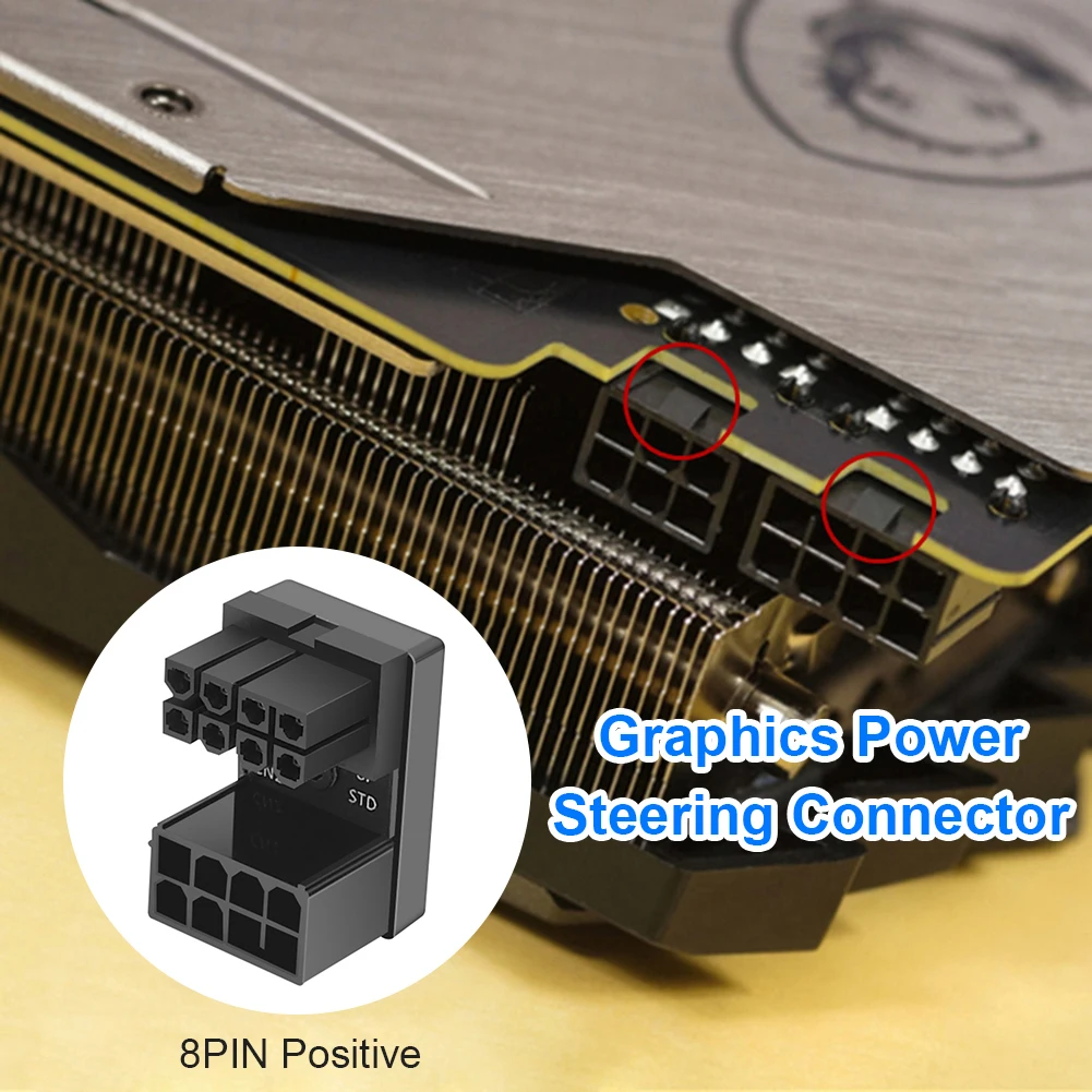 ATX Graphics Card 180 Degree Power Adapter
