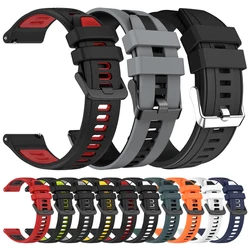 Replace 22mm Silicone Strap for Zeblaze Vibe 7/Pro/Lite/stratos 2 3/Btalk/GTR 3 Pro/Ares 3 Pro Bracelet Mi Watch 2 Pro S1 Correa