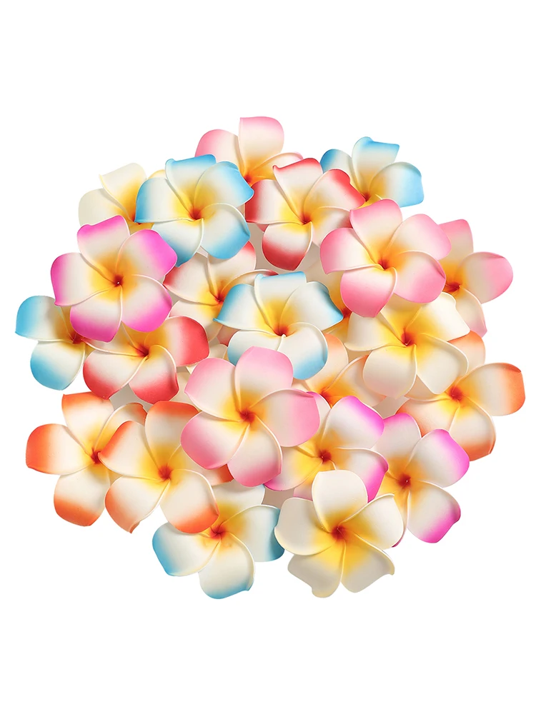10/20 Stück 4,5 cm künstliche Blumen, hawaiianische Party-Kunstblumen für Hochzeitsdekoration, handgefertigte DIY-Bastelgeschenke, Zubehör – Detail 3