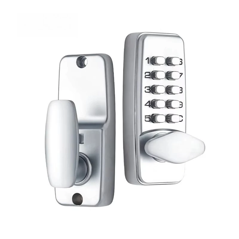Mini Zinc Alloy Mechanical Password Lock Without Electricity Keyless Button Digital Entry Door Household Lock