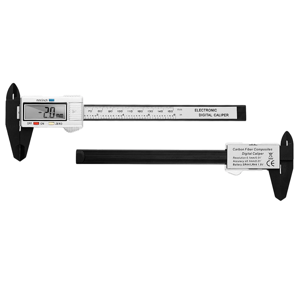 Digital Caliper 6 Inch Electronic Vernier Caliper 150mm Calliper Micrometer Digital Ruler Measuring Tool 150mm 0.1mm