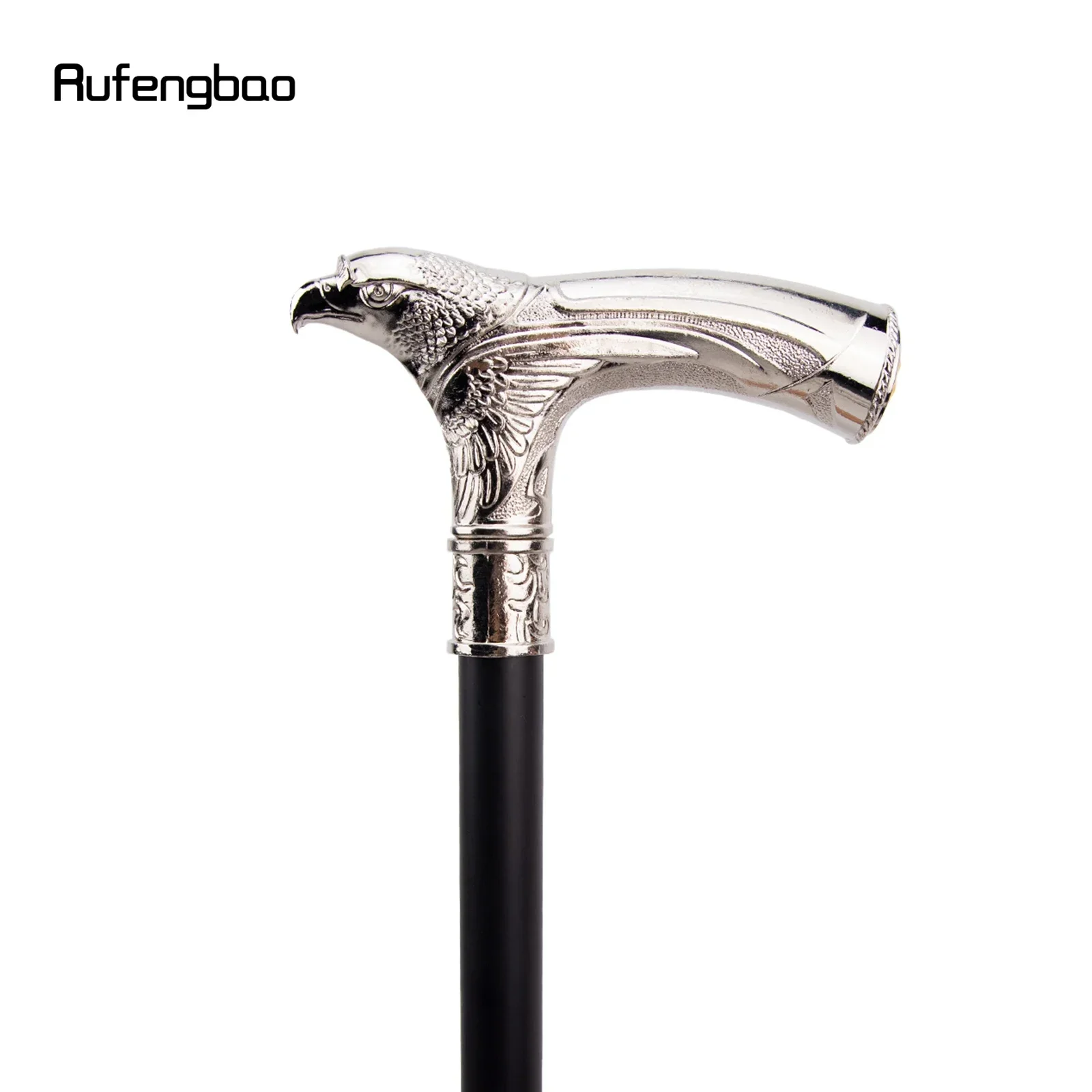 ไม้เท้าแฟชั่นหัวนกอินทรีสีขาวประดับคริสตัลแบบข้อเดียว สำหรับตกแต่ง คอสเพลย์แวมไพร์ งานปาร์ตี้ ฮาโลวีน ไม้เท้ายาว 93 ซม.