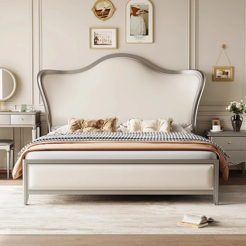 

Beauty European Bed Simple Space Saving Nordic Design Girls Bed Modern Luxury Frame Massage Platform Wooden Beliche Furniture