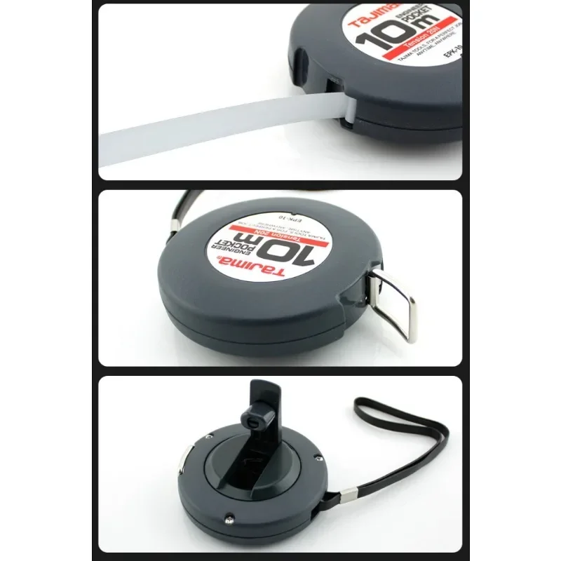 TAJIMA 10/20/30m EPK Series Long Steel Tape Measure Portable Abrasion Resistant Measuring Tools 1002- 0114/1002-0115/1002-0116