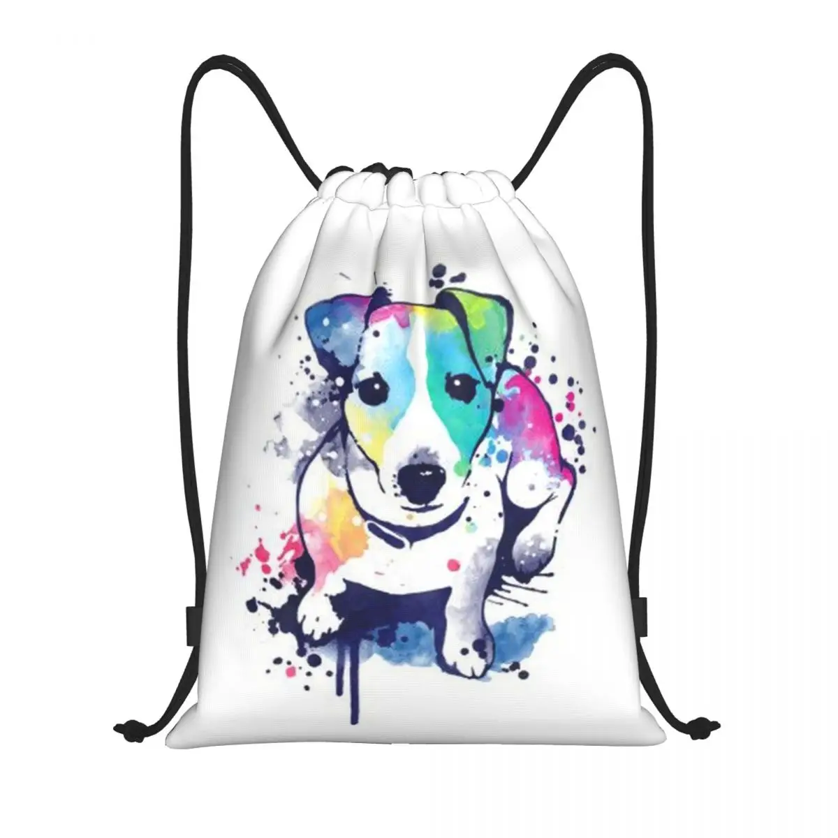 

Custom Jack Russell Terrier Dog Art Drawstring Backpack Bags Men Women Lightweight Gym Sports Sackpack Sacks for Traveling