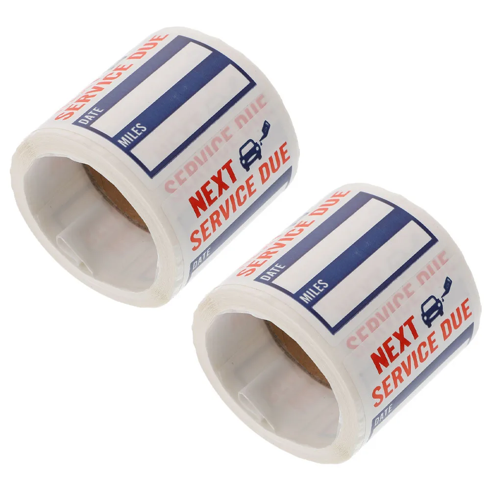 

300Pcs Service Due Stickers Roll Auto Maintenance Labels Strong Adhesion Removable No Residue Car Window Stickers
