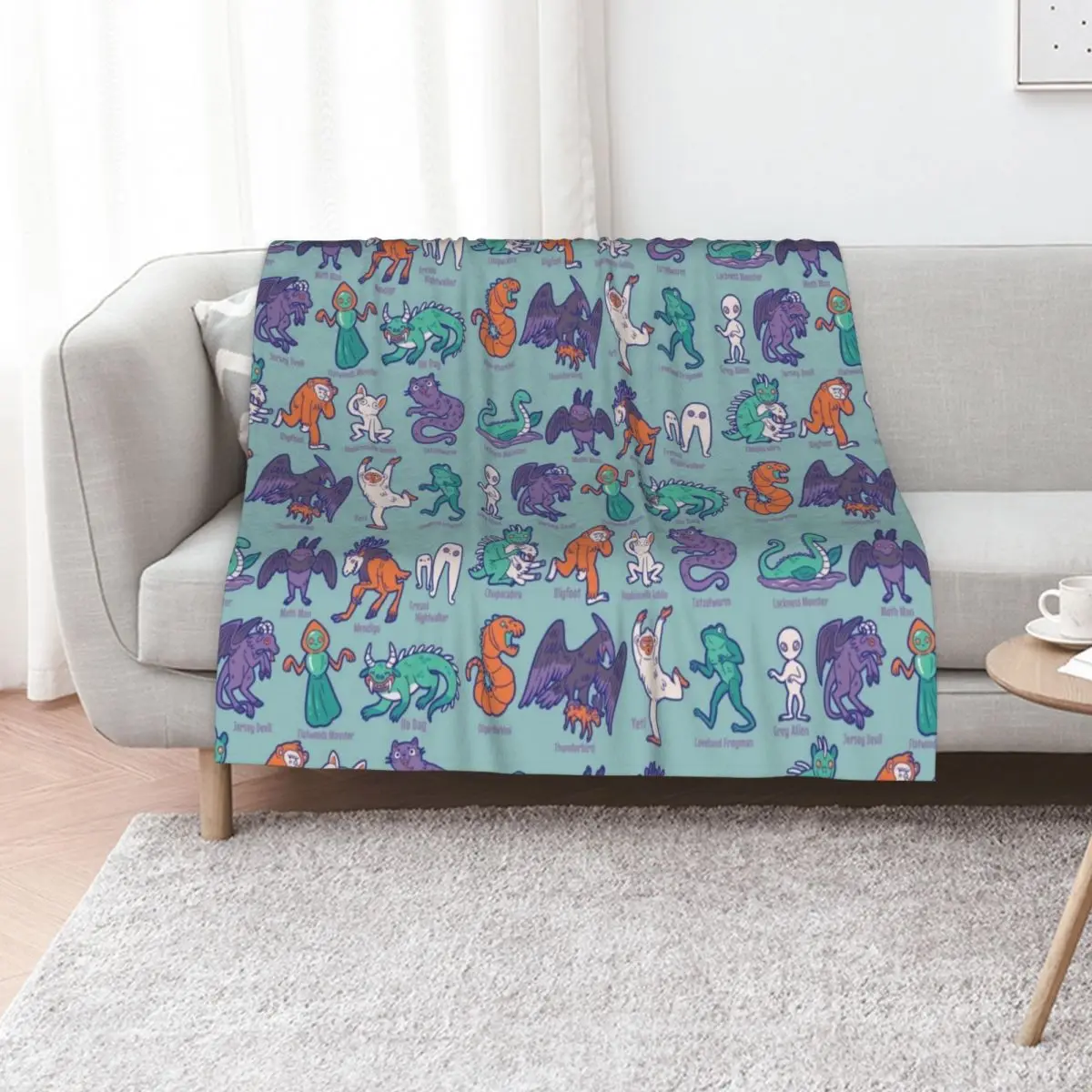 Cryptid Creatures - Mythology Throw Blanket Hairys Bed covers Luxury Decorative Sofas Soft Big Travel Blankets