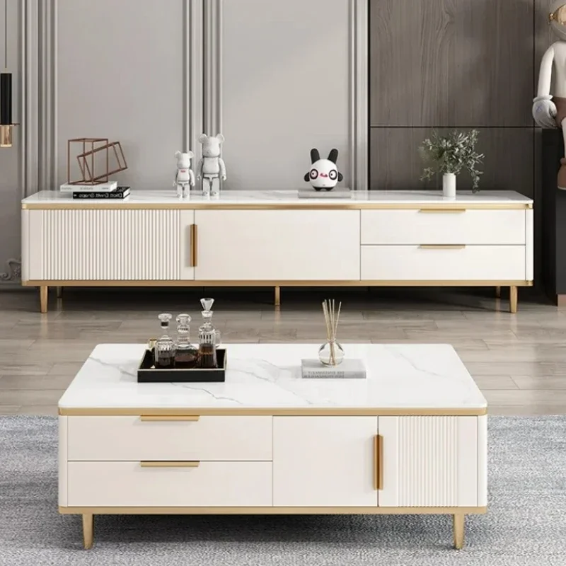 Floor Luxury Modern Tv Cabinet White Living Room Nordic Monitor Stand Home Storage Meuble Tv Salon Moderne House Furniture