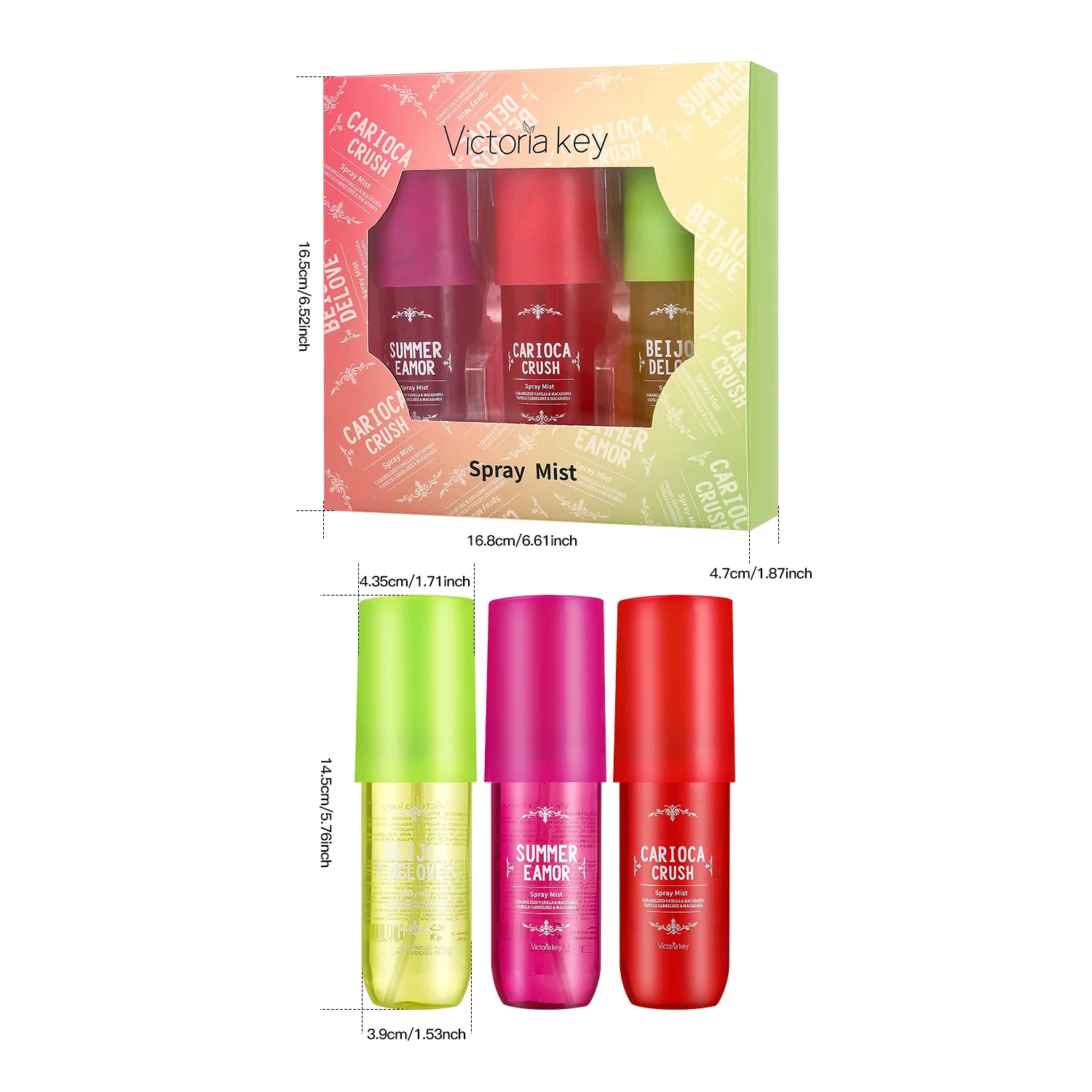 مجموعة علب هدايا 90 مل * 3 فواكه وزهور صيفية معطر هواء قوي لإزالة الروائح الكريهة ومزيل الروائح الكريهة وعطر طويل الأمد للفندق،