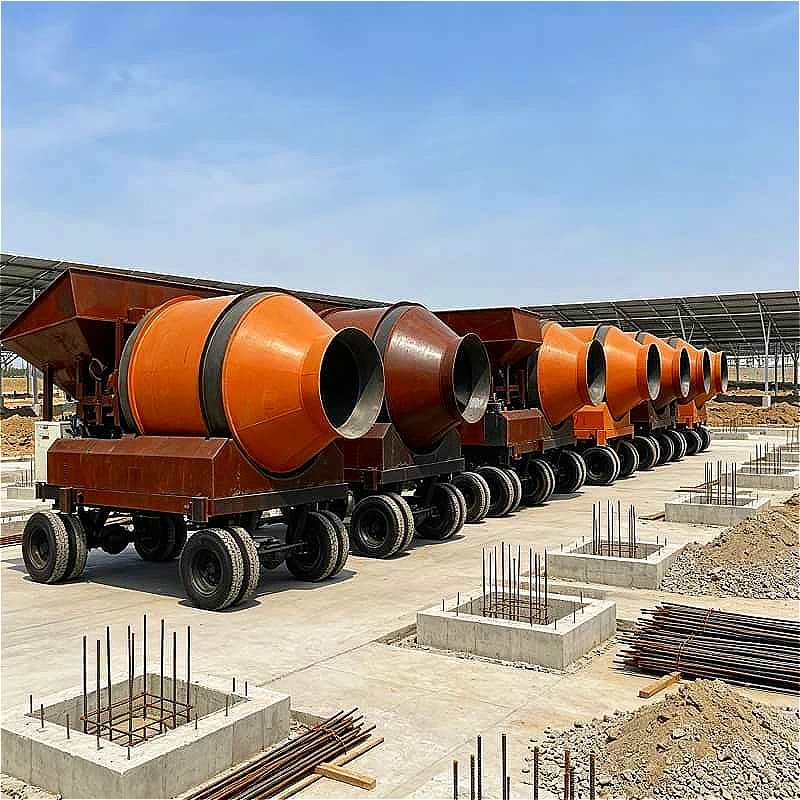 Self Loading Electric Concrete Mixer Small 500L With Automatic Feeding For Small Building Site Farm Project Customized