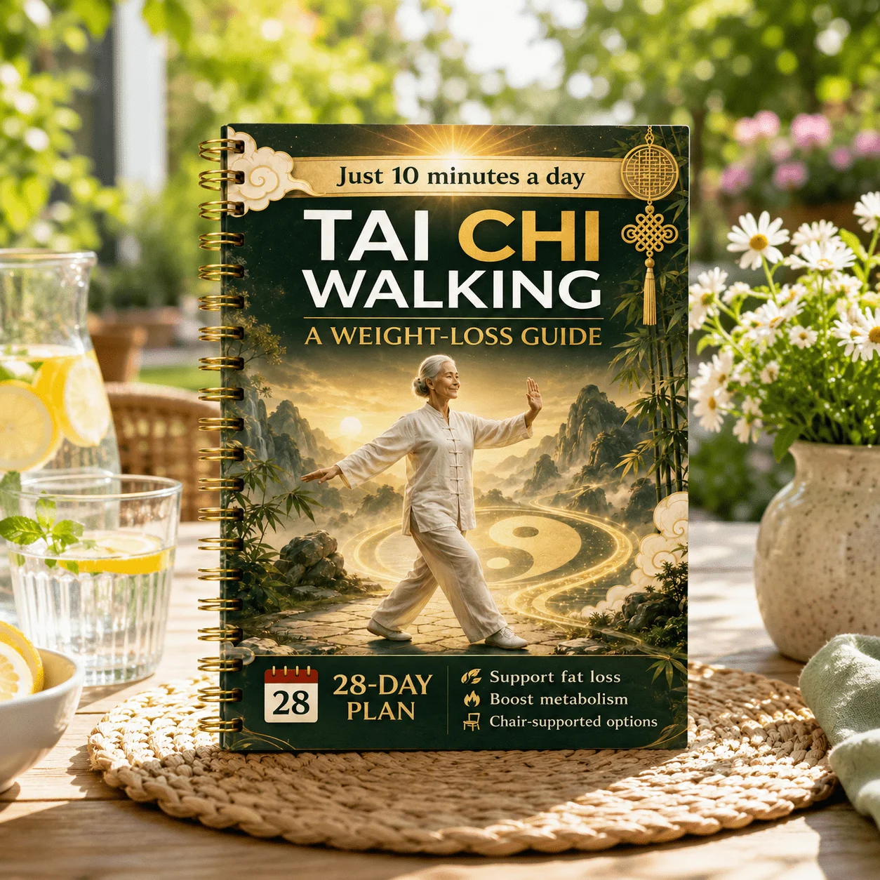 Tai Chi Walking for Weight Loss: 10-Minute Daily Routine, 28-Day Beginner Plan & Chair-Supported Exercises
