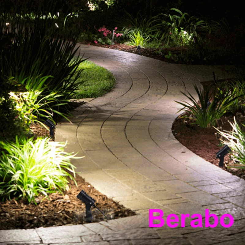 6 Stück Wasserdichte LED-Gartenlampen 220V/110V/12V 7W/10W mit Erdspieß für den Außenbereich – Detail 24