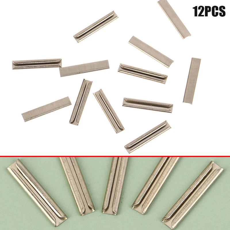 GD02 12pcs Silver Metal PIKO BACHMANN Fishplates HO Scale 1:87 Track Rail Joiners Train Track Connector 1*0.4cm