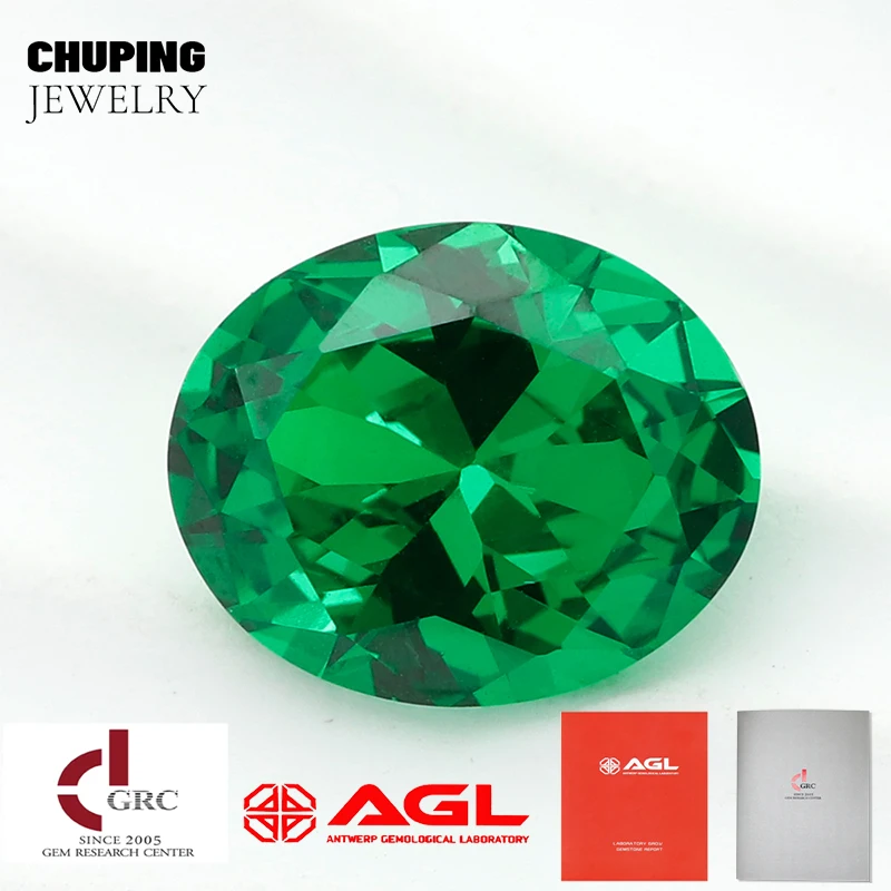 

ChuPing Jewelry Lab Grown Tsavorite Oval Shape With Selectable AGL Certificate Loose Tsavorite Gemstones