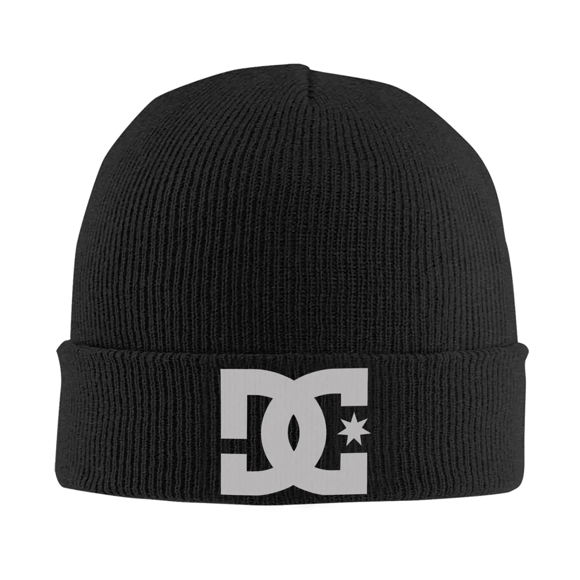 

DC Shoe Co Beanie Hat Knitted Skull Caps For Men Women Winter Warm Bonnet Knitting Hat