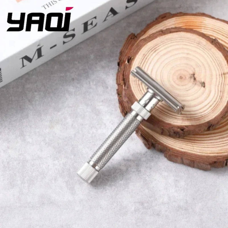 2026 YAQI Ultima Stainless Steel Adjustable Mens Safety Razor - 77mm Handle length for precision shaving