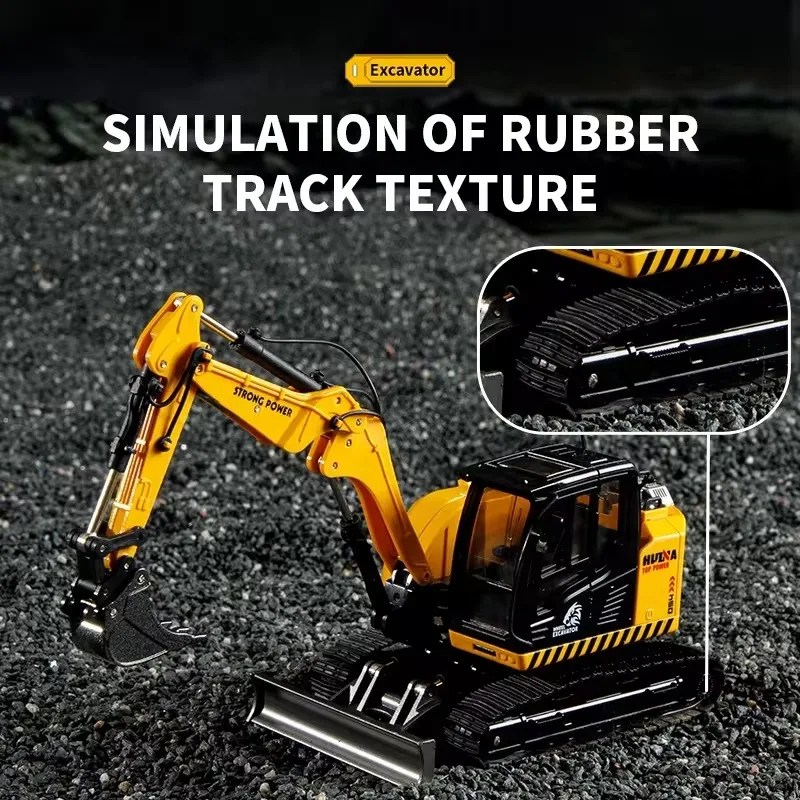 1:50 Mini Excavator, Excavator Truck Toys, Metal Die-cast Engineering Vehicle Model, Heavy Duty Excavator