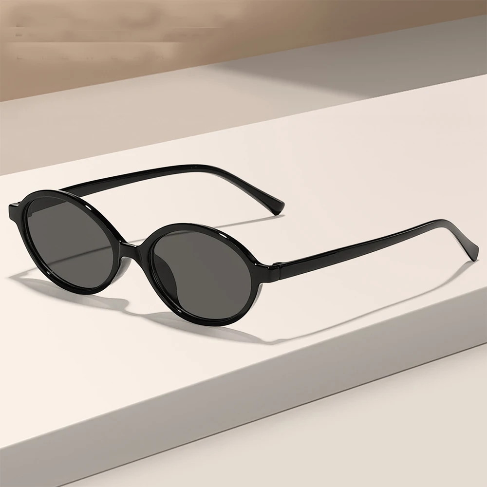 Women'S Sunglasses Minimalist Decorative Eyepiece Vintage Oval Sunglasses High-End Anti Uv400 Sunglasses For Cycling Shopping