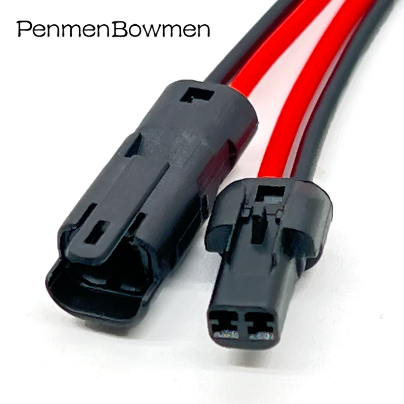 1 Set 2 Pin Car Micro Blind Spot Rear View Mirror Electrical Cable Connectors Waterproof Wire Harness Plug 52266-0211 52213-0211