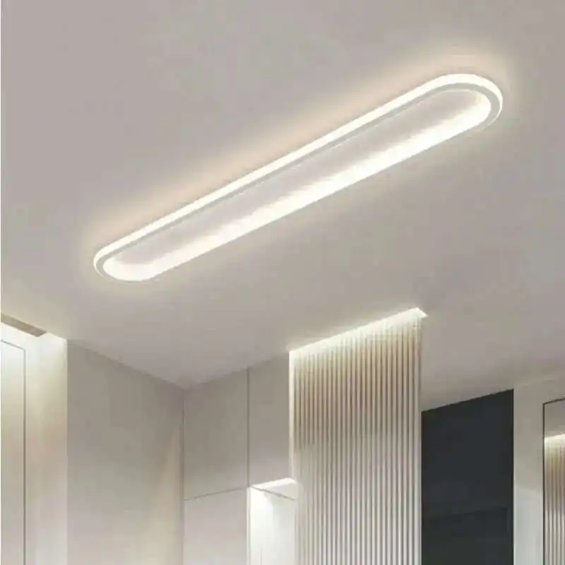 Ultra-thin Ceiling Lamp Long Corridor Aisle Lamp Home Balcony Lamp Simple Cloakroom Bedroom Minimalist Porch Lamp