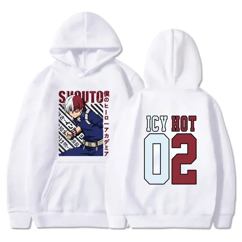 Women Men Casual Tops Autumn And Winter Sweatshirts Long Sleeve Harajuku Pullover New Todoroki Shoto Print Anime Hoodie