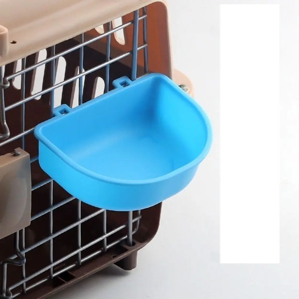 Portable Plastic Dog Hanging Bowl Durable Cat Dog Food Pet Feeding Bowl Cheap Plastic Dog Cage