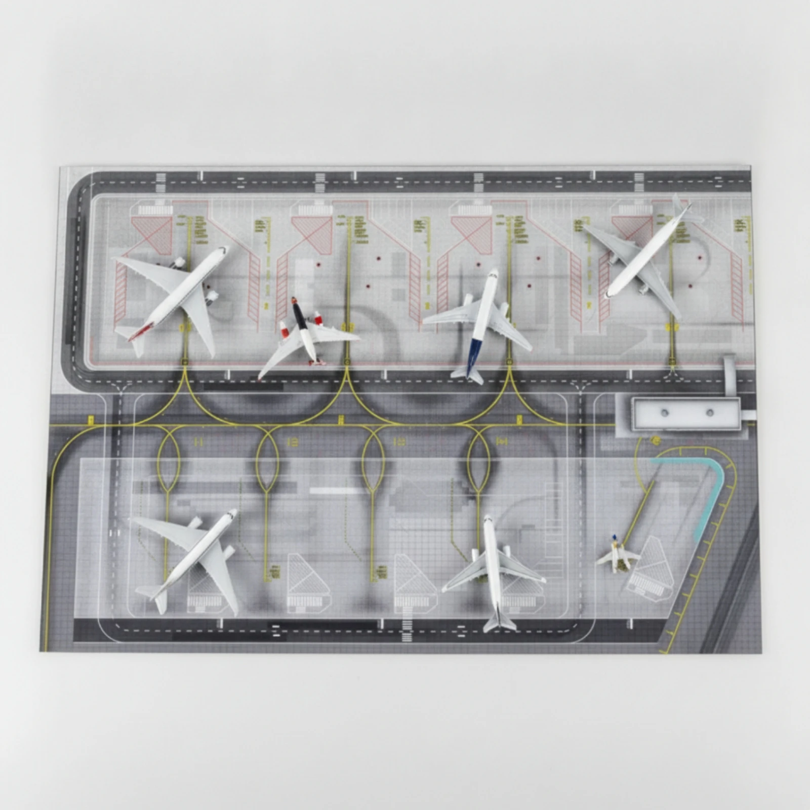 Model Airplane Display Base Premium Airport Diorama Airport Diagram Sheet Realistic Detailed for Aviation Collectors
