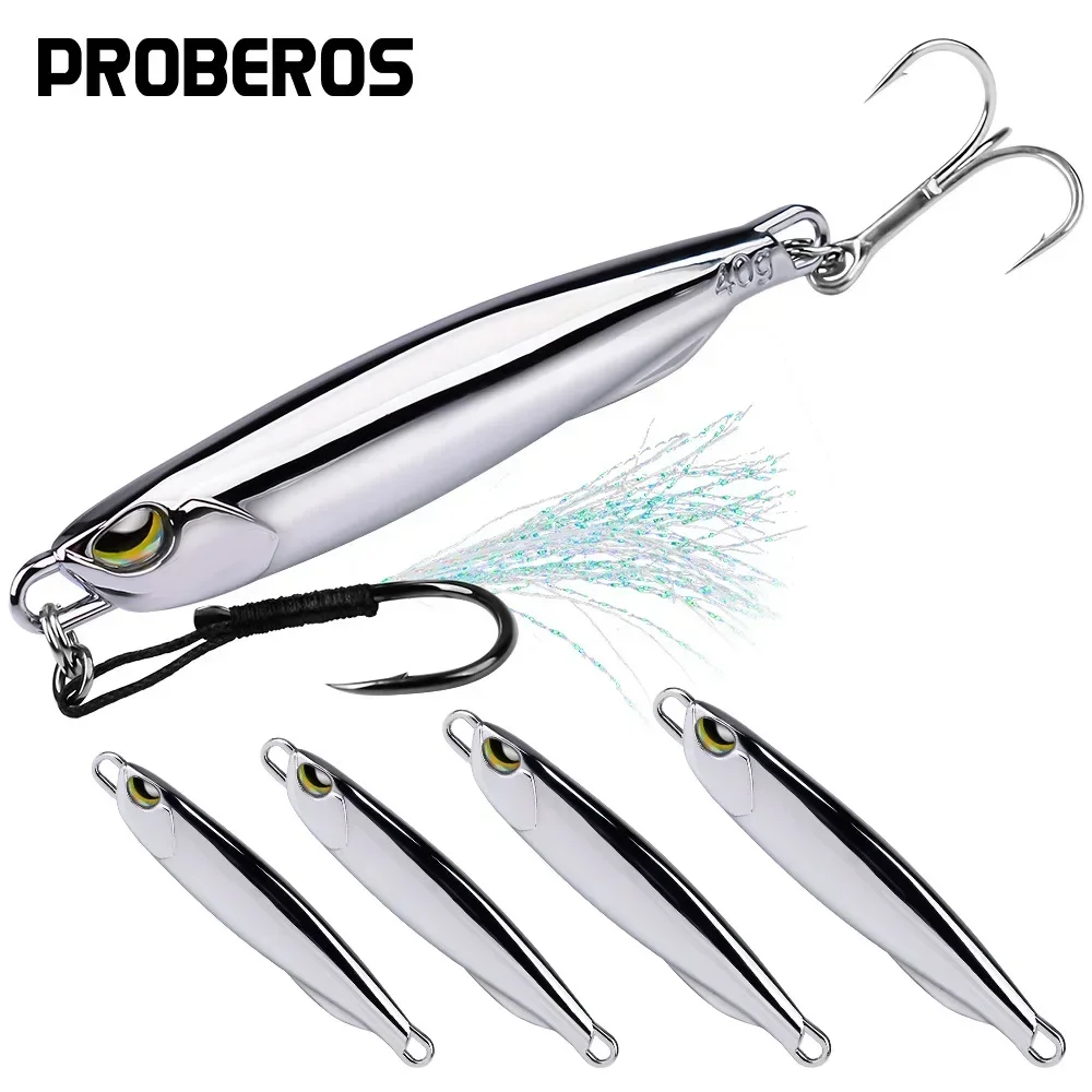 

15g 20g 30g 40g Metal Jig Bait Mackerel Artificial Hard Fish Lure Sinking Far Casting Jigging Bait Spoon Spinnerbait For Fishing