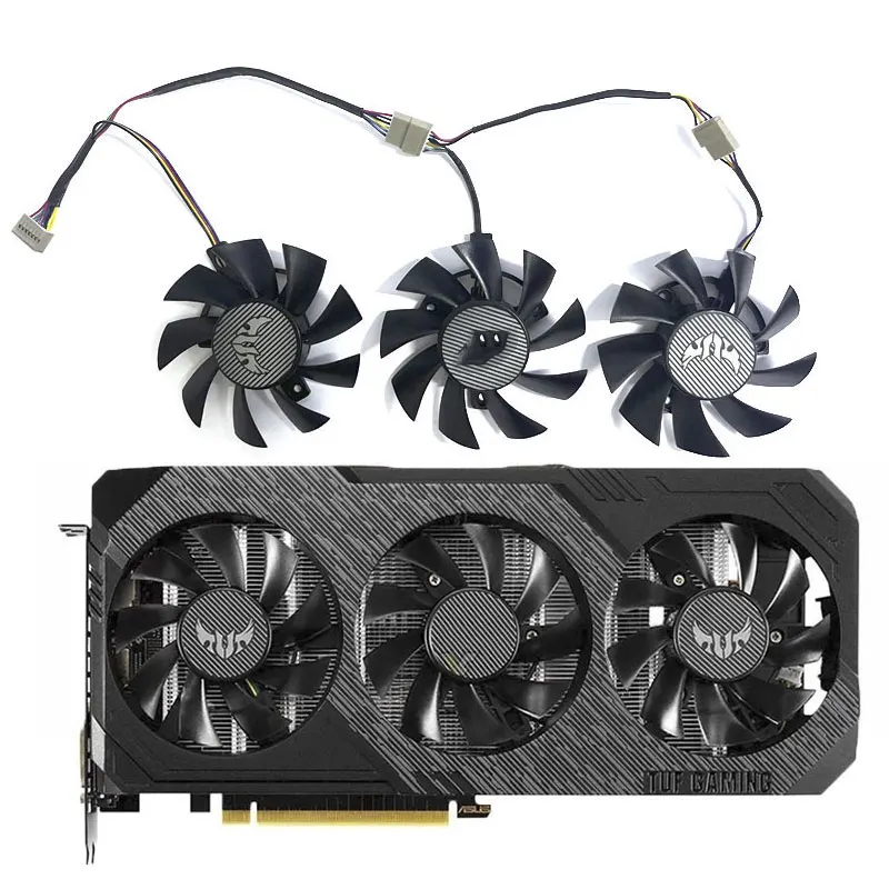 3 вентилятора, 4 контакта, подходит для ASUS Radeon RX5700 5700XT GTX1660 1660ti 1660 SUPER TUF X3 EVO OC FD8015U12D