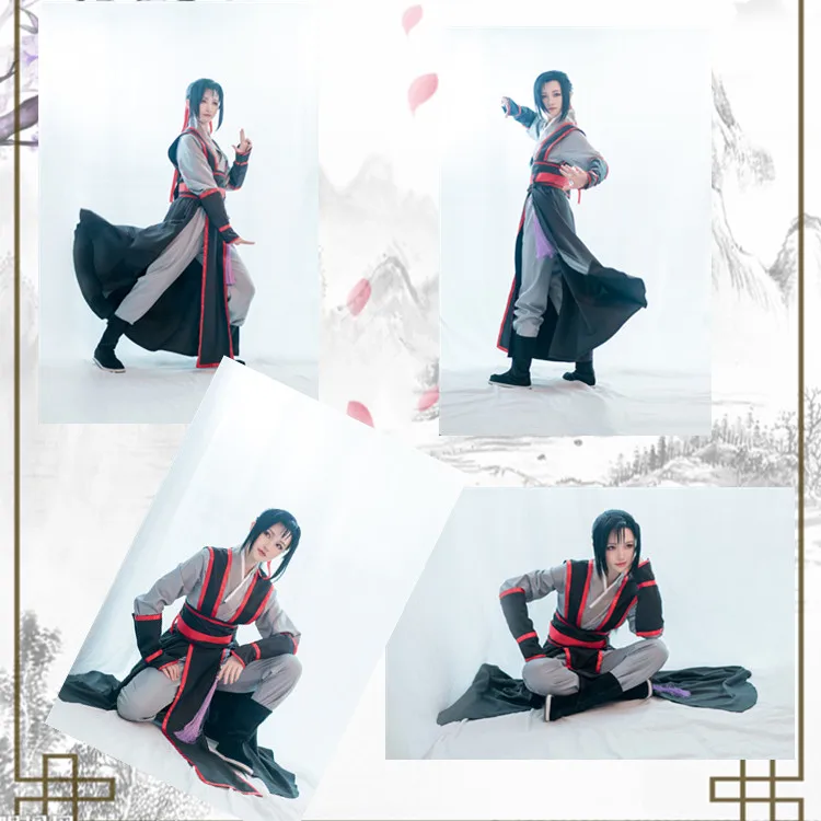 Wei Wuxian Lan Wangji Cosplay Mo Dao Zu Shi Costume Anime Grandmaster of diavolo coltivazione uomo donna Han abbigliamento cinese