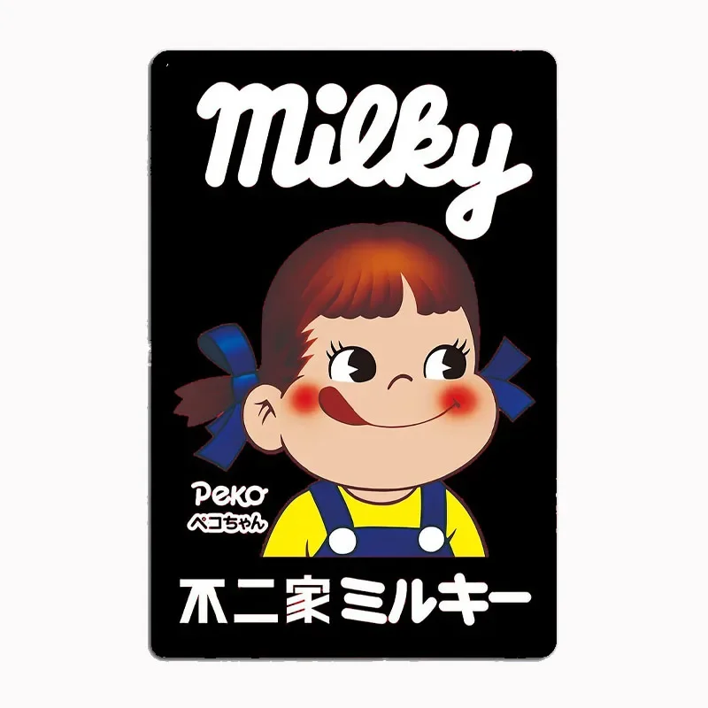 Milky Peko Chan Vintage Posters Metal Sign Living Plaques Designing Poster Club Home Cave Classic Tin Sign Room Wall Decor