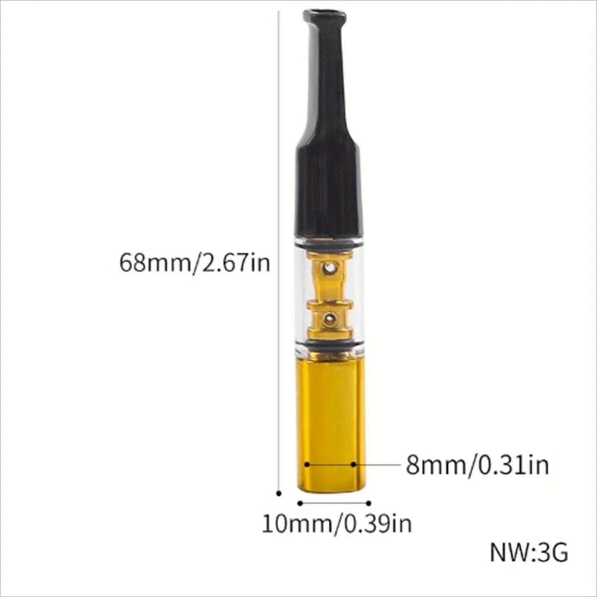 4-Pack Washable Reusable Dual-Layer Smoke Purification Lung-Cleansing Male Cigarette Filters