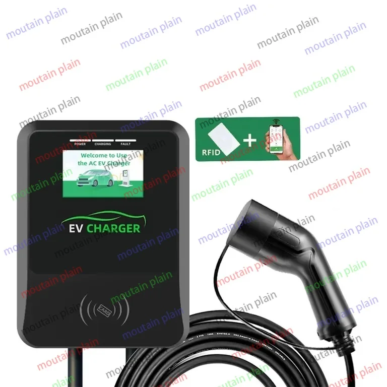 EV Charging Station Wall Charger Wallbox 22kW 22kW Wallbox, RFID, Type 2 Socket, Cards, OCPP TUV Certificated