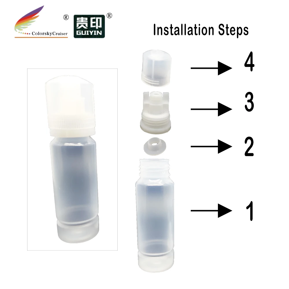 Пустая бутылка для Epson Ecotank 554 544 534 504 T554 T544 T534 T504 L5190 L3150 L3110 L14150 L6171 L6161 L4160 L4150