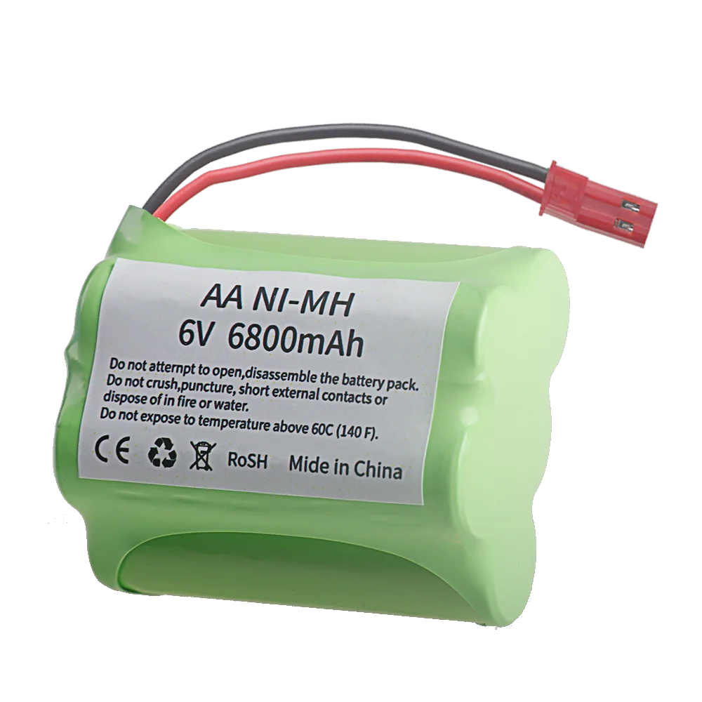 6v 6800mAh NiMH Battery For Rc toys Car Trucks Tanks Train Robot Boat Gun JST/SM/Tamiya plug Ni-MH AA 6v Rechargeable Battery