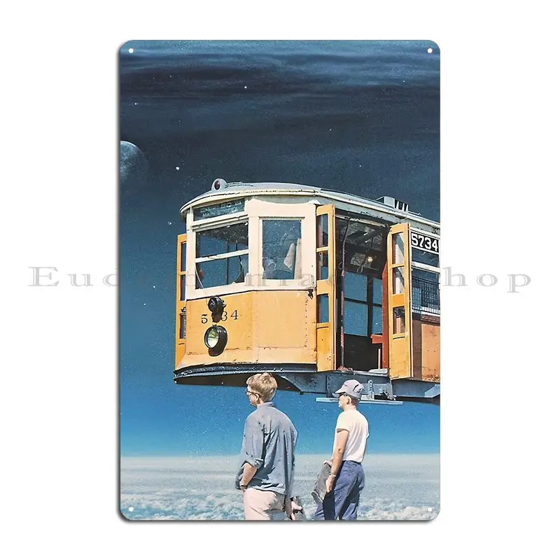 لوحة جدارية معدنية لمحطة الفضاء مخصصة لسينما جدار الكهف المرآب تين تسجيل ملصق