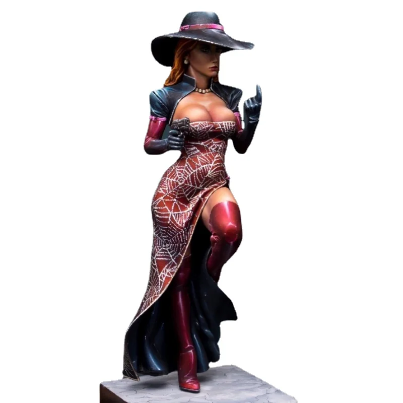 Figurine en résine pour femmes, tenue formelle, Kit de modèle, jouet d'impression 3D non assemblé et non peint, échelle 1/24, 106