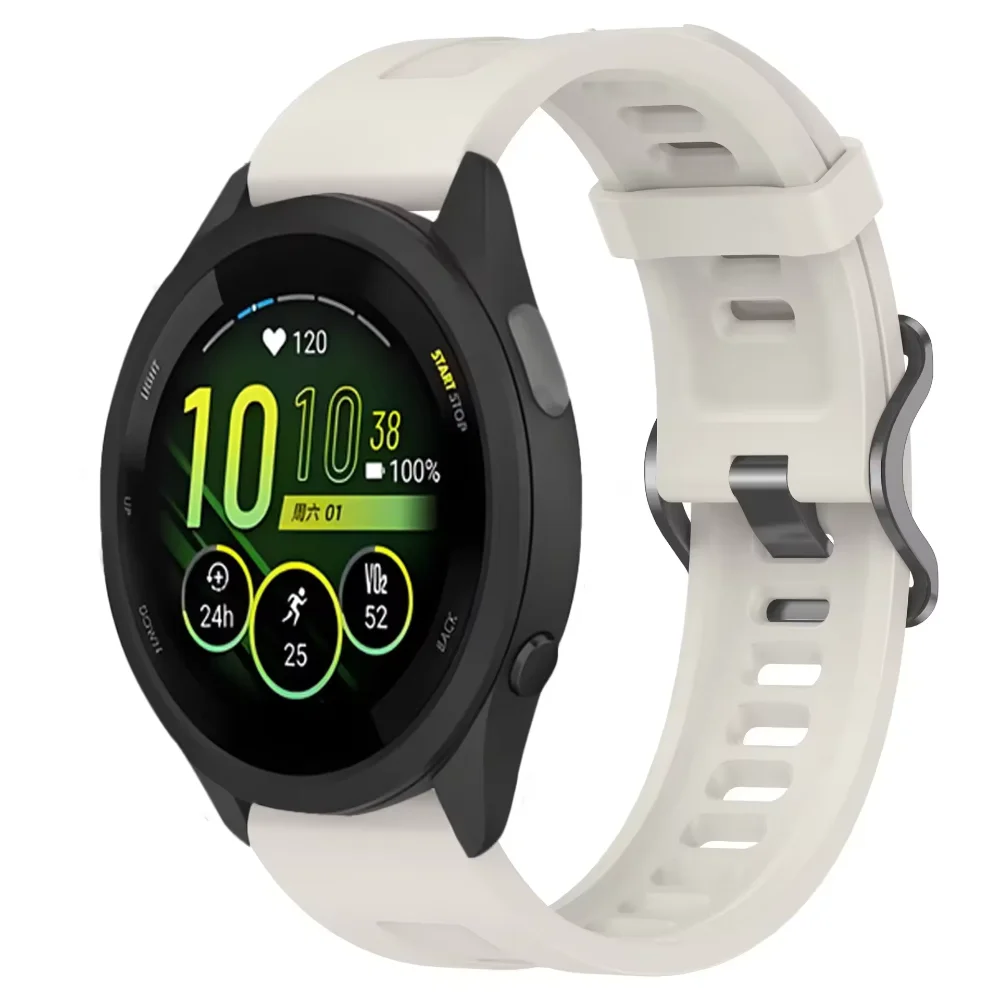 22mm pulseiras de silicone para garmin forerunner 745 265 965 955 255 música esportes pulseira para garmin vivoactive 4 venu 3 2
