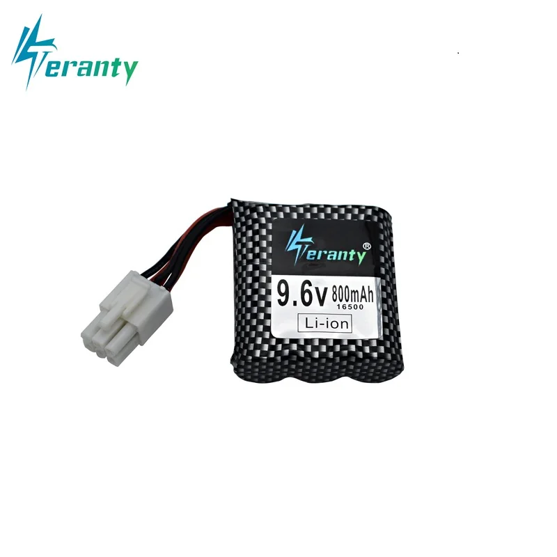 Original 9.6v Li-ion Battery for RC Car 9115 9116 9912 S912 RC Toys Parts 9.6v 800mAh Battery 16500 EL-6P / 6P-SM Plug