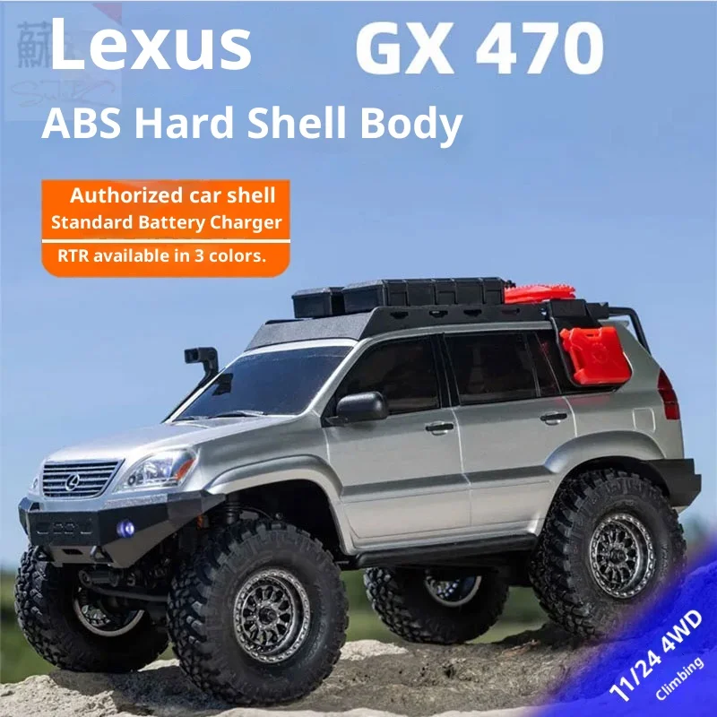 รถบังคับวิทยุแบบแข็งแรงทนทาน Axial SCX24 รุ่น Lexus GX470 ขนาด 1/24 พร้อมใช้งาน (RTR) จัดส่งฟรี ของเล่นรถบังคับคุณภาพเยี่ยม