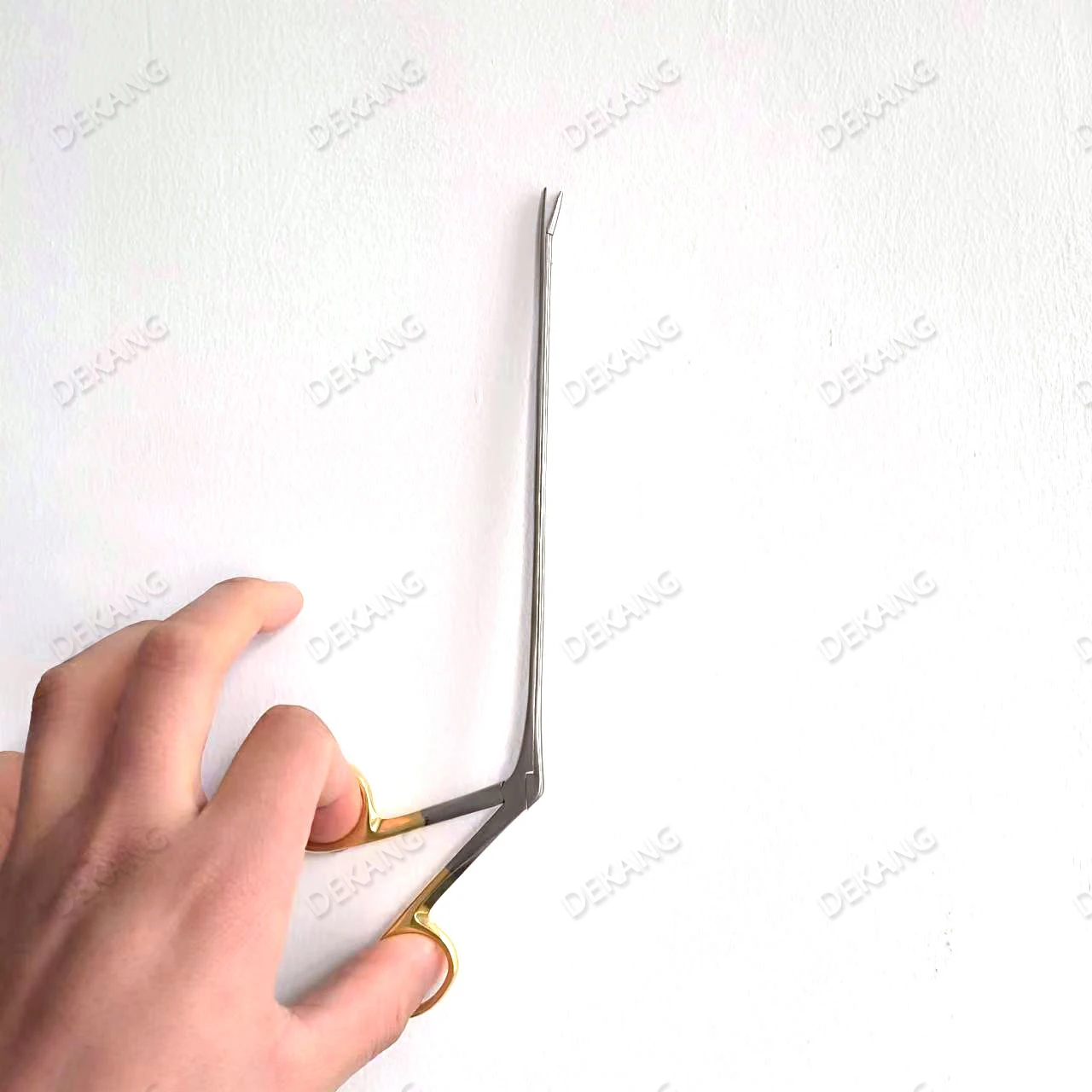 Micro Nucleus Forceps - 18Cm Gold-Handled Handheld Grasping Forceps