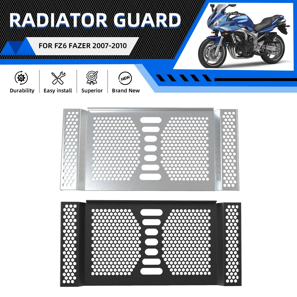 FOR YAMAHA FZ6 FAZER FZ-6 FZ 6 Fazer 2007 2008 2009 2010 Radiator Protetor Grille Cover Guard Protection Motorcycle Accessories