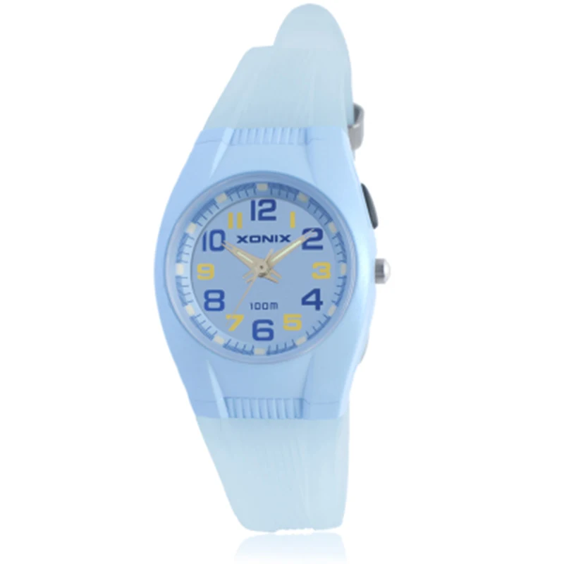 XONIX Precision Ladies Fashion New Trend Poker Swimming Waterproof 100M Student Examination Luminous Electronic Watch WE